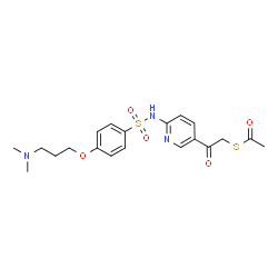 S-(2-(6-(4-(3-(Dimetilamino)propoksi)fenilsulfonamido)piridin-3-il)-2-oksoetil) Etanetioat CAS 940943-37-3